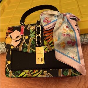 Aldo Tropical Multicolor Satchel/ Crossbody Bag